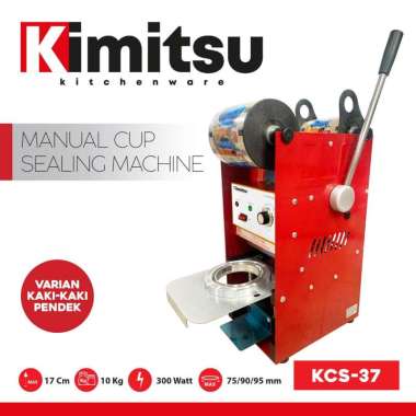 Kimitsu Manual Cup Sealer KCS 37 Mesin Press Gelas / Alat press gelas biru