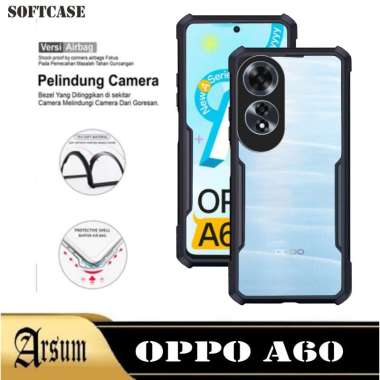 Case Shockproof OPPO A60 Silikon Ponsel Transparan Camera Protect OPPO A60