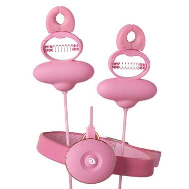 Electric Vibrating Nipple Clamps For Women 2 In 1 Wearable SM 10 Vibration Vibrators With Bondage Co
