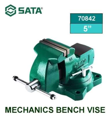 Ragum 70842 Mechanics Bench Vise 5" Sata Tools