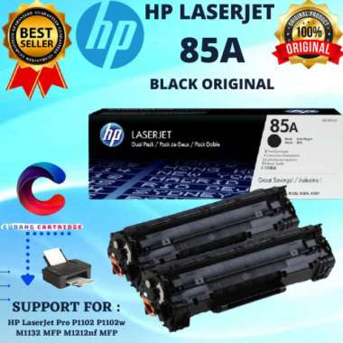 100% Produk Ori Hp Laserjet 85A Black Original Multicolor