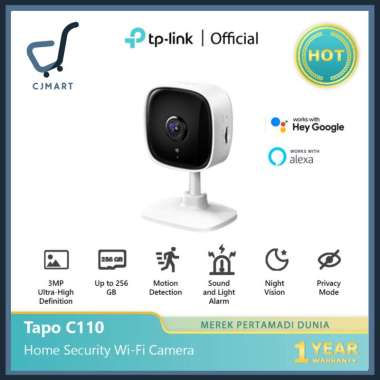 TP-LINK Tapo C110 CCTV 3MP/2K Wi-Fi & Wireless Camera IP Kamera