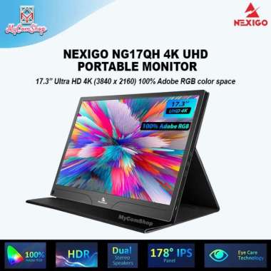 NEXIGO NG17QH PORTABLE MONITOR 17.3" 4K UHD IPS