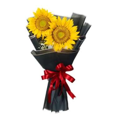 Buket Bunga Matahari Asli - Karangan Bunga Matahari Freshcut Hadiah Romantis Persahabatan - FlowerAd