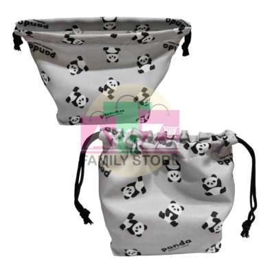 Panda Lunch Bag - Grey