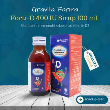 Forti-D 400 IU Sirup 100 mL - Suplementasi Vitamin D3