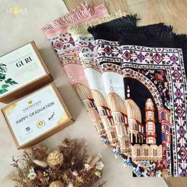 Hampers Sajadah IsraMidi Suede Premium Rumbai Tambang Lembut Souvenir Pernikahan Haji Umroh Kado Had