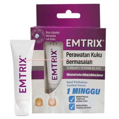 Emtrix 10ml Perawatan Kuku Rusak Berjamur Infeksi Bermasalah Formula Baru Untuk Kuku Nail Cream Trea