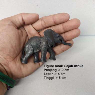 Mainan Gajah Figure Gajah Safari Animal Elephant Figure Anak Gajah