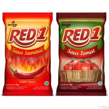 RED1 Saus Sambal 1kg & RED1 Saus Tomat 1kg Saus Best Seller Murah SAUS TOMAT 1KG