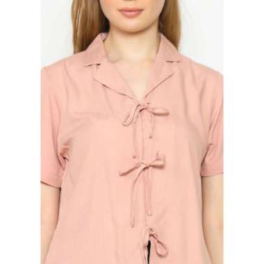Urban Exchange Nicky Pink Blouse - Atasan Blouse Pink Pita L Pink