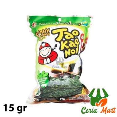 Snack Rumput Laut Tao Kae Noi Original Crispy Seaweed 15 gr Halal MUI