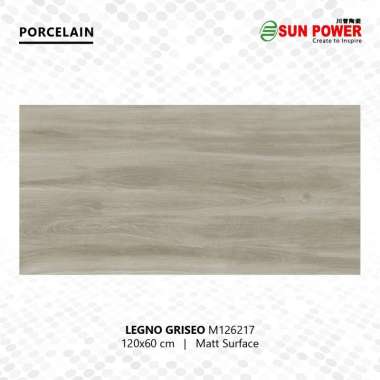 Granit Lantai Matt 120 x 60 - Legno Series | Sun Power Griseo