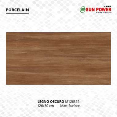 Granit Lantai Matt 120 x 60 - Legno Series | Sun Power Oscuro