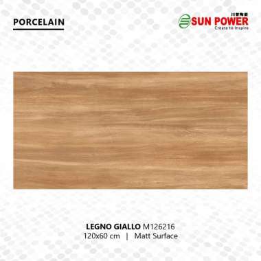 Granit Lantai Matt 120 x 60 - Legno Series | Sun Power Giallo
