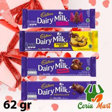 Promo Harga Cadbury Dairy Milk Black Forest 62 gr - Blibli