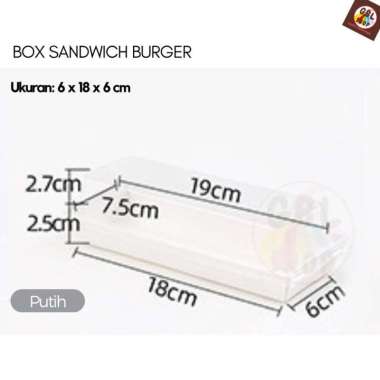 Paper Box Mika 6x18 Kotak Roti Kue Donat Bolu Kotak Kertas (10pcs) 10pcs Putih