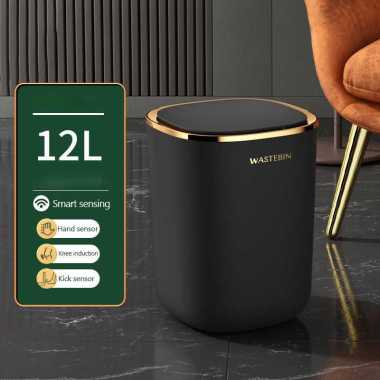 JAYPS Tempat Sampah Pintar Sensor Smart Dustbin Battery Power 12L