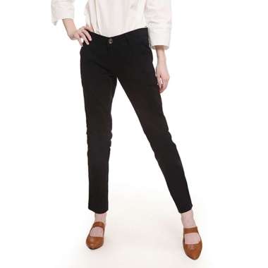 2Nd Red Slim Fit Chinos Pants Celana Wanita Hitam 211901 30