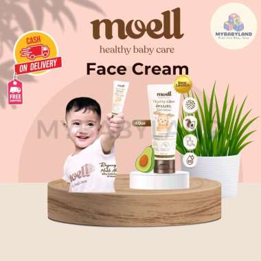 MOELL FACE CREAM 40 ml | Healthy Glow Barrier Face Cream - Pelembab Wajah Bayi | Skincare Anak | Skl
