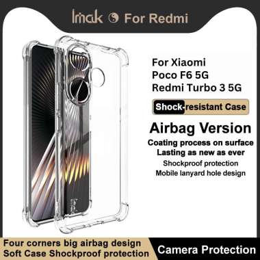 Case Xiaomi Poco F6 / Redmi Turbo 3 (5G) IMAK Shockproof AirBags Casing Transparant