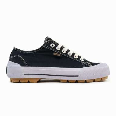 SEPATU SNEAKERS JOHNSON - STAR LOWCUT (LC) BLACK WHITE 44