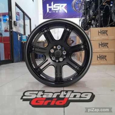 Velg Ori HSR R18 Untuk Mobil Rush, CRV, BRV, Xpander, Lexus - Pelek Ring 18 Siak - Black Glossy