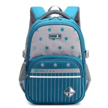Tas Sekolah Anak Perempuan Kualitas Premium TK SD SMP - Kuning Biru Muda
