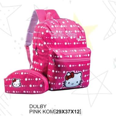 Tas sekolah Anak Perempuan plus tempat pensil Tas karakter Hello Kitty