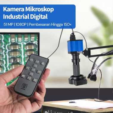 HAYEAR Kamera Mikroskop Industrial Digital 51MP 1080P 150X LED USB