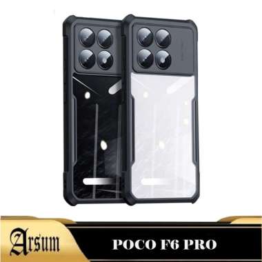 Case Shockproof POCO F6 PRO Silikon Ponsel Transparan Camera Protect POCO F6 PRO