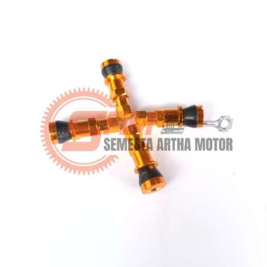 CnC Pentil Tubeless Ban Tubeles Motor Mobil Variasi Warna Bagus - Gold Gold