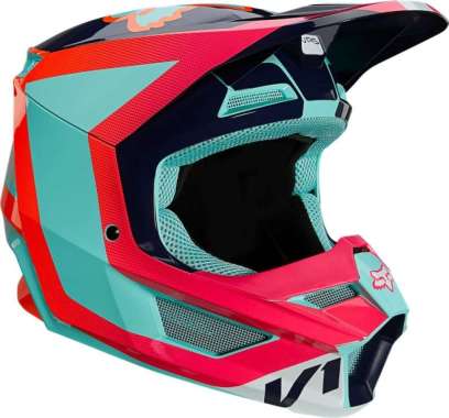 FOX Racing Youth V1 Voke Helmet, ECE [AQU] YM