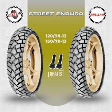 Paket Ban Tubles Motor NMAX SWALLOW STREET ENDURO 120/70 - 150/70 Ring 13