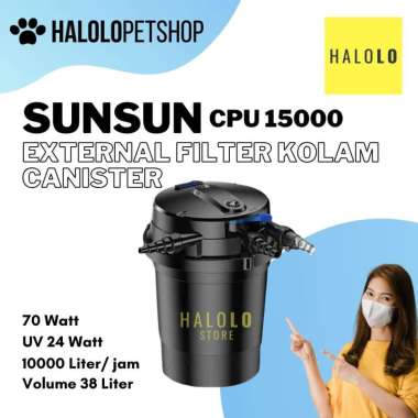 External Filter Canister Kolam SUNSUN CPU 15000 Filter Canister Kolam