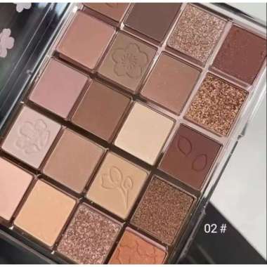 AMY'S DIARY Cherry Blossoms 20 Color Eyeshadow Pallate Matte Glitter 20g Amber Deer 02