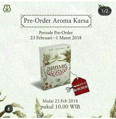 Aroma Karsa -Novel Terbaru