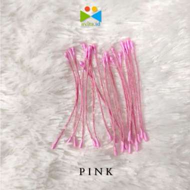 10 Biji Putik Bunga Putik Sari Bunga Plastik Putik Benang Sari Bunga Pink 10pcs