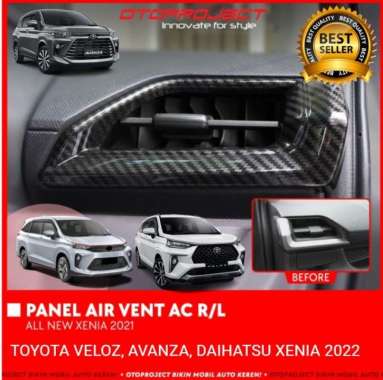 Cover Panel AC Depan Carbon Toyota Veloz, Avanza, Xenia 2022 TERBARU AVANZA 2022 CARBON