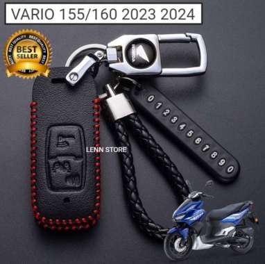 Cover Sarung Kunci Remote Kulit Motor HONDA VARIO 155/160 2023 2024 Terbaik