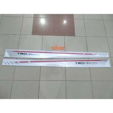 Stiker body mobil fortuner 2021 silver