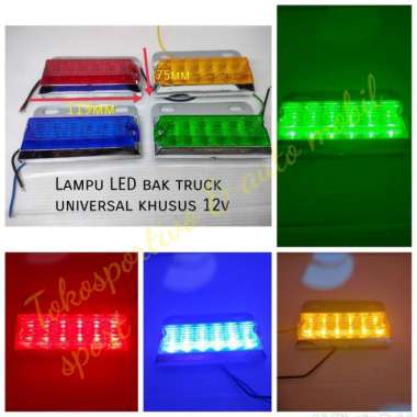 Lampu led bak truck 12volt box variasi Lampu truck mobil led dny 91 Hijau