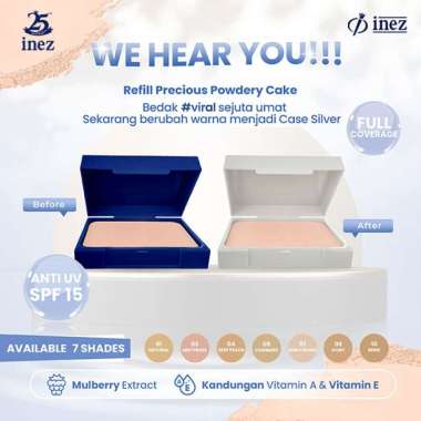 SORZKA INEZ REFILL PRECIOUS POWDERY CAKE / PPC / TWO WAY CAKE / BEDAK PADAT MURAH SEMARANG 09 IVORY