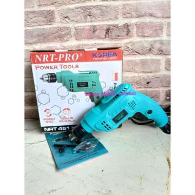 NRT PRO 451 HD 10 MM Bor Tangan Listrik Besi Kayu Bolak Balik 10mm 451HD