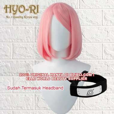 FREE HEADBAND - WIG SAKURA HARUNO WIG HARUNO SAKURA WIG SAKURA UCHIHA WIG UCHIHA SAKURA WIG COSPLAY