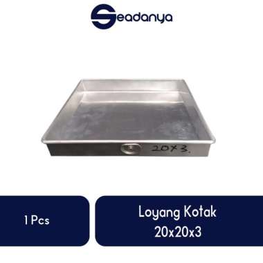 Loyang Kotak 20x20x3-Loyang /Loyang Terbaru/Loyang/Loyang Ukuran 20x20x3/Loyang Terlaris/Loyang Term