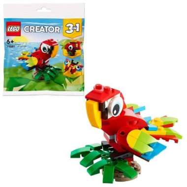 LEGO Creator - 30581 Tropical Parrot Polybag Brick Toys Zoo Bird Butterfly Fish Animal Model Buildin