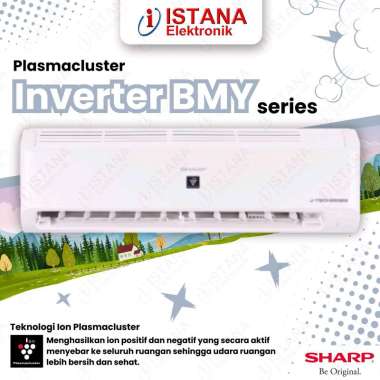 SHARP AC 0.5 PK PLASMACLUSTER J-TECH INVERTER HEMAT LISTRIK AH-XP6BMY
