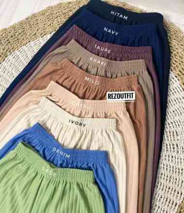 Kulot Knit Hornet Polos / Celana Kulot Hornet - KHAKI MILO