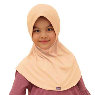 Elzatta Kerudung Jilbab Bergo Instan Anak Polos Sahara Elzatta S Kids 205 - Salem Muda